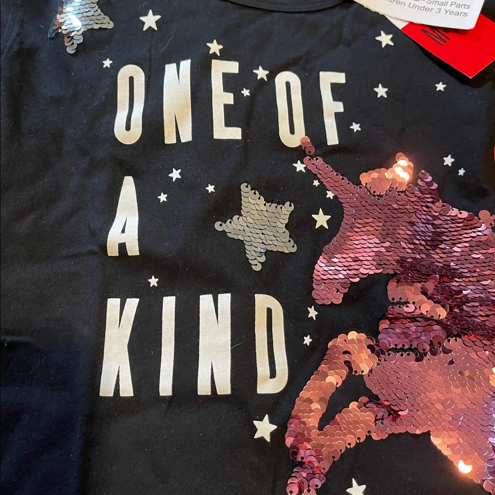Vigoss Unicorn sequined Long Sleeve Tee